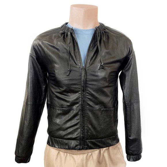 J Brand BAEZ Premium Lamb Leather Top - Picture 3 of 14